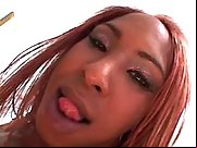 Ebony shemale fucks ass